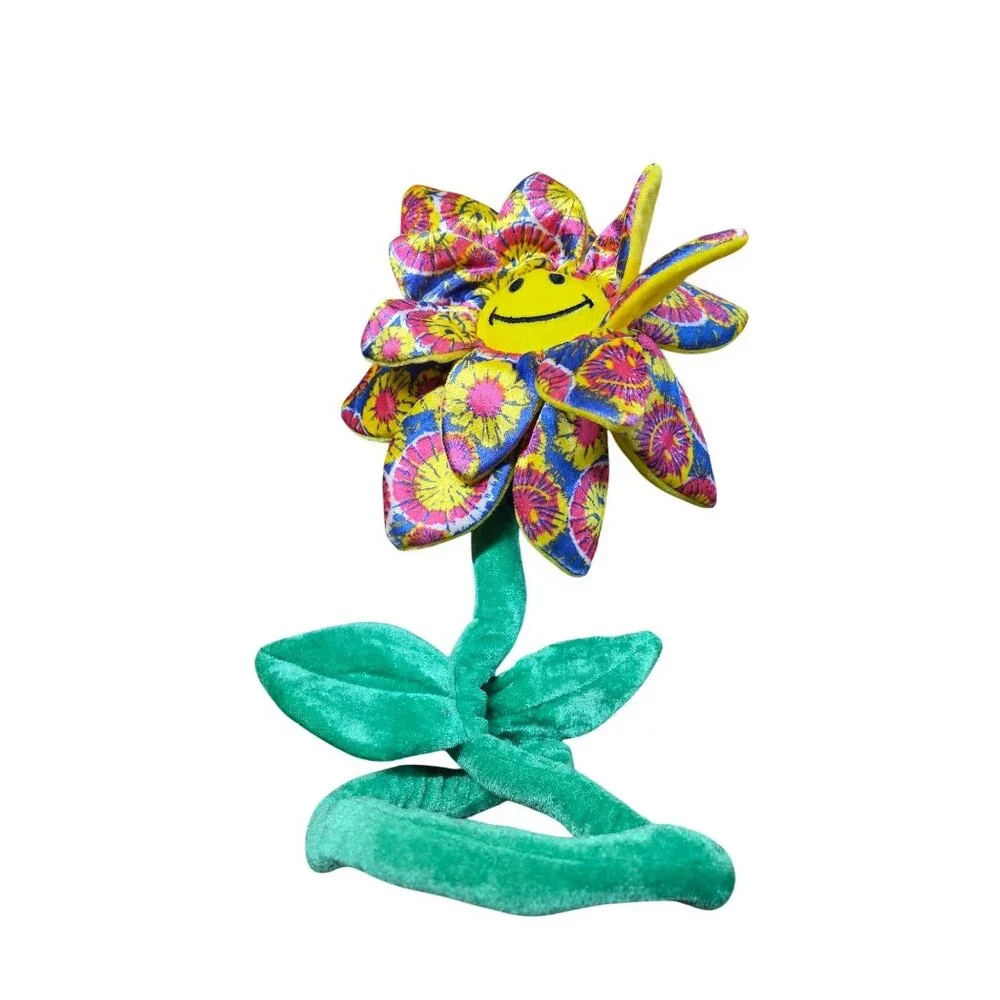 Crazy Daisies Bendable Flower Smiley Faces Plush - Picture 5 of 9